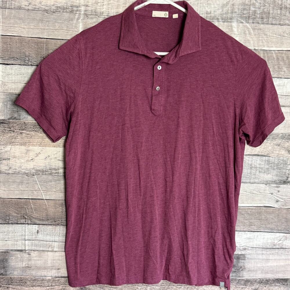 Tasc Performance Bamboo Polo Shirt Mens XL Purple Golf Preppy Business